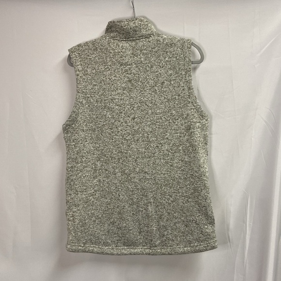 ZYIA Active Men's Quilted Cabin Quarter Zip Sweater Vest Tan/Black Size Medium - Picture 6 of 7